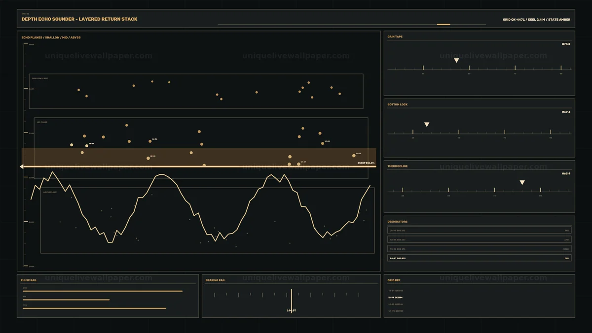 Sonar Depth Echo HUD Seamless Loop