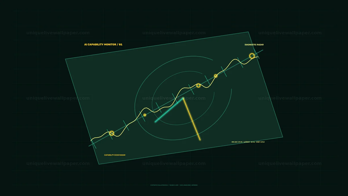AI Capability Monitoring Radar HUD Seamless Loop
