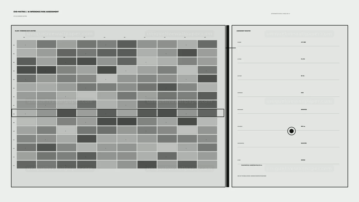 AI Inference Risk Assessment Display Seamless Loop