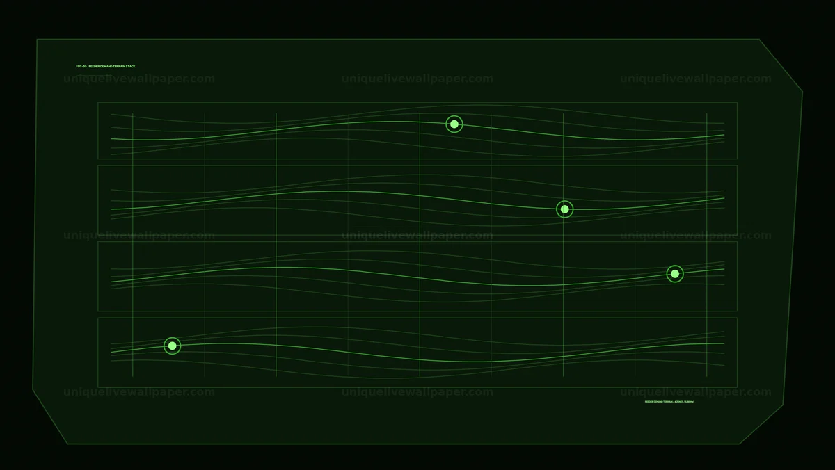 Energy Demand Dashboard HUD Seamless Loop