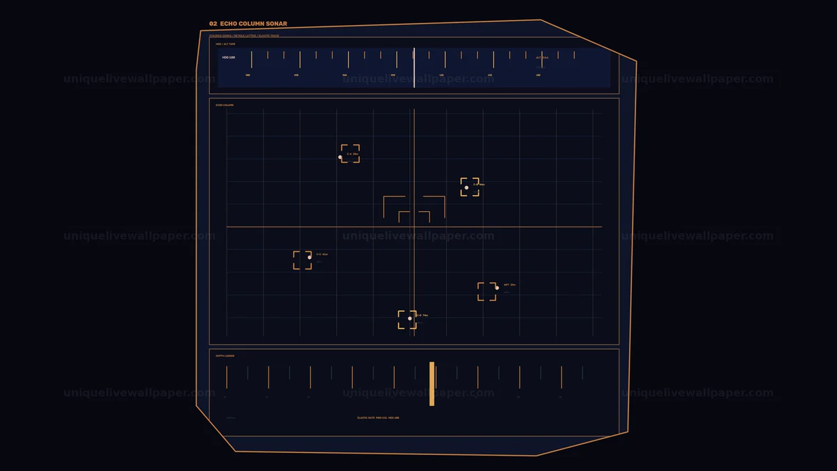 Spacecraft Status Monitoring HUD Seamless Loop