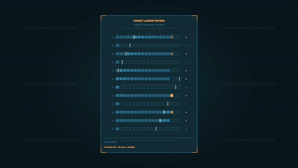 Target Ladder Data HUD Seamless Loop