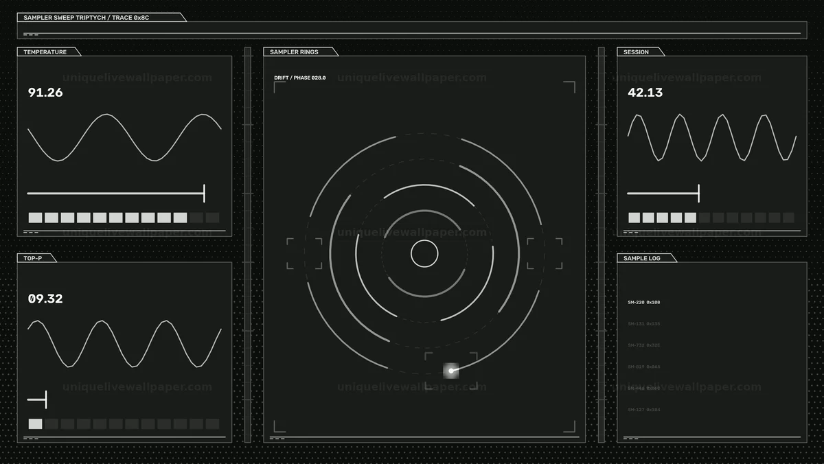 AI Inference Diagnostic Screen Seamless Loop