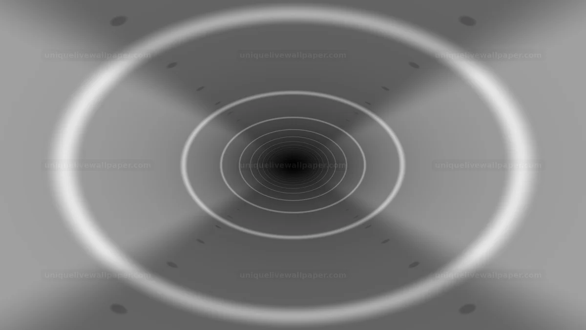 Watermarked thumbnail for Black and White Depth Tunnel Background Seamless Loop