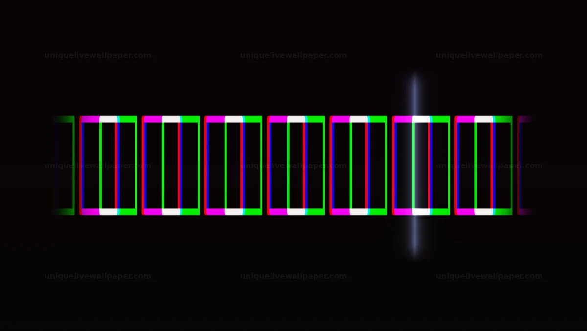 Watermarked thumbnail for Chromatic Outline Text Reveal Seamless Loop