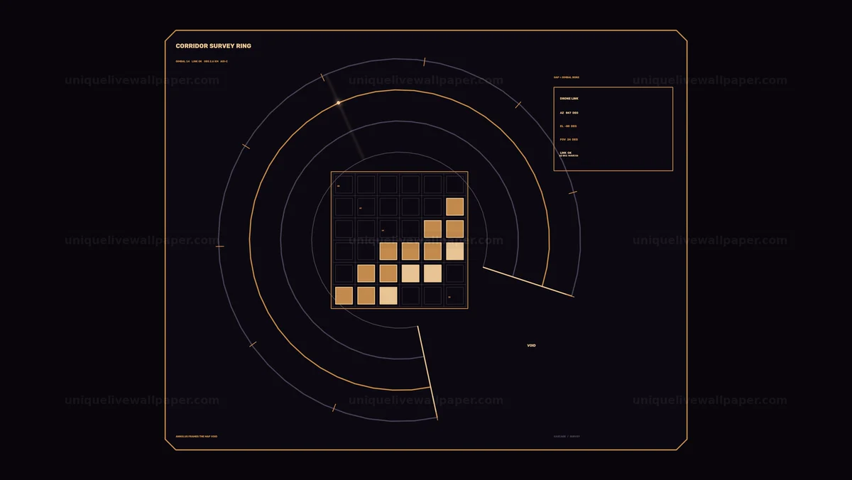 Drone Surveillance Scan HUD Seamless Loop