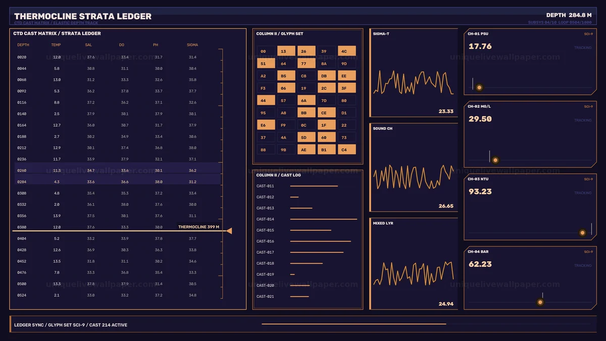 Watermarked thumbnail for Scientific Data Dashboard HUD Seamless Loop