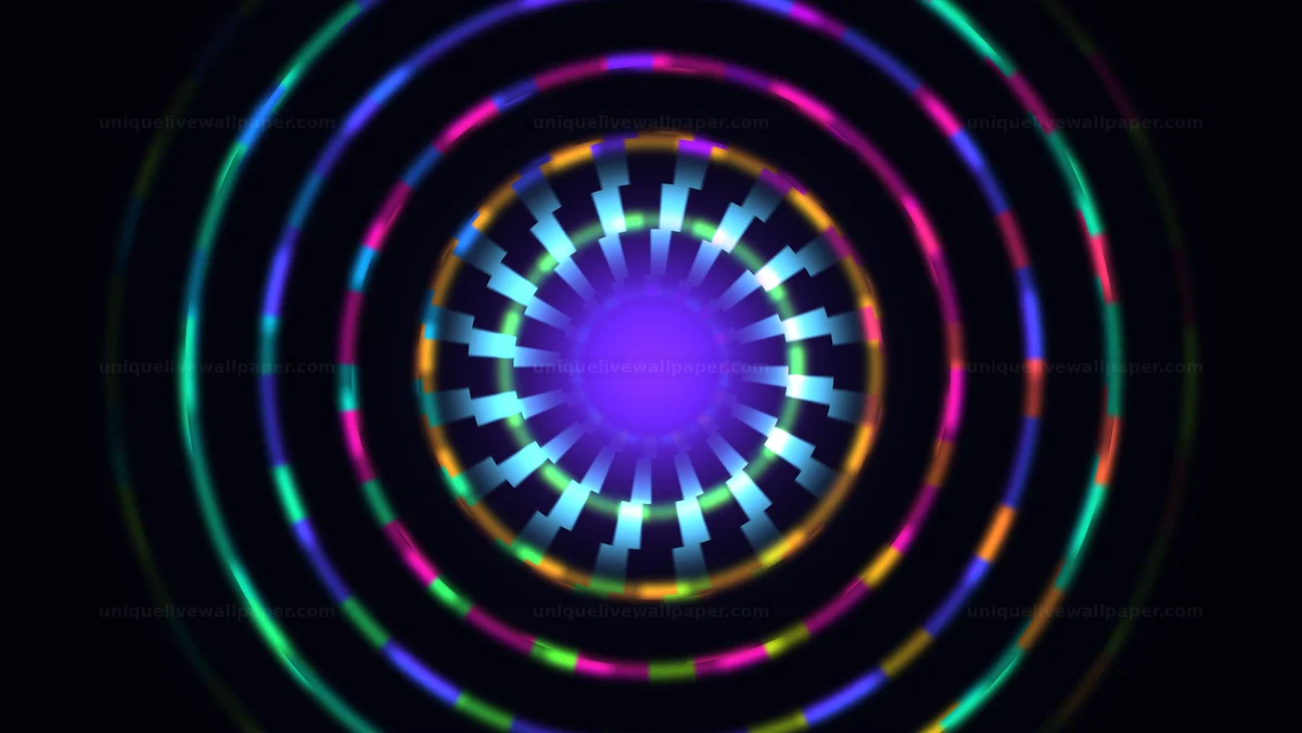 Watermarked thumbnail for Colorful Concentric Ripple Background Seamless Loop