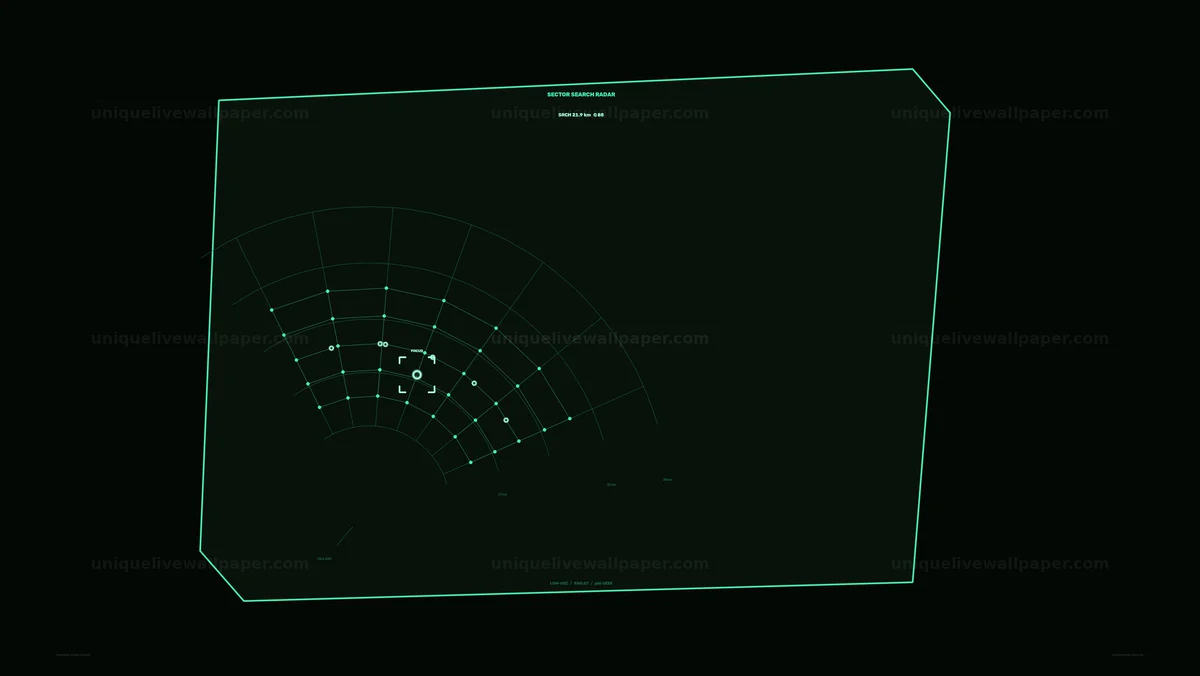 Precision Target Search Radar HUD Seamless Loop
