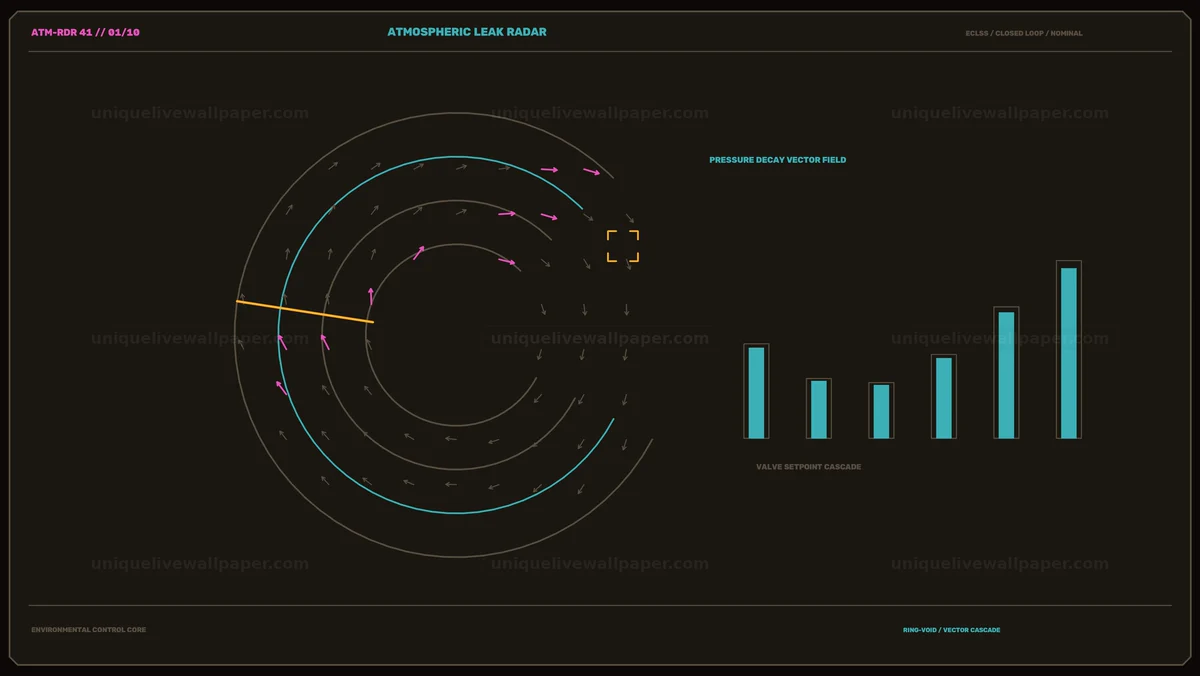Spacecraft Environmental Controls HUD Seamless Loop
