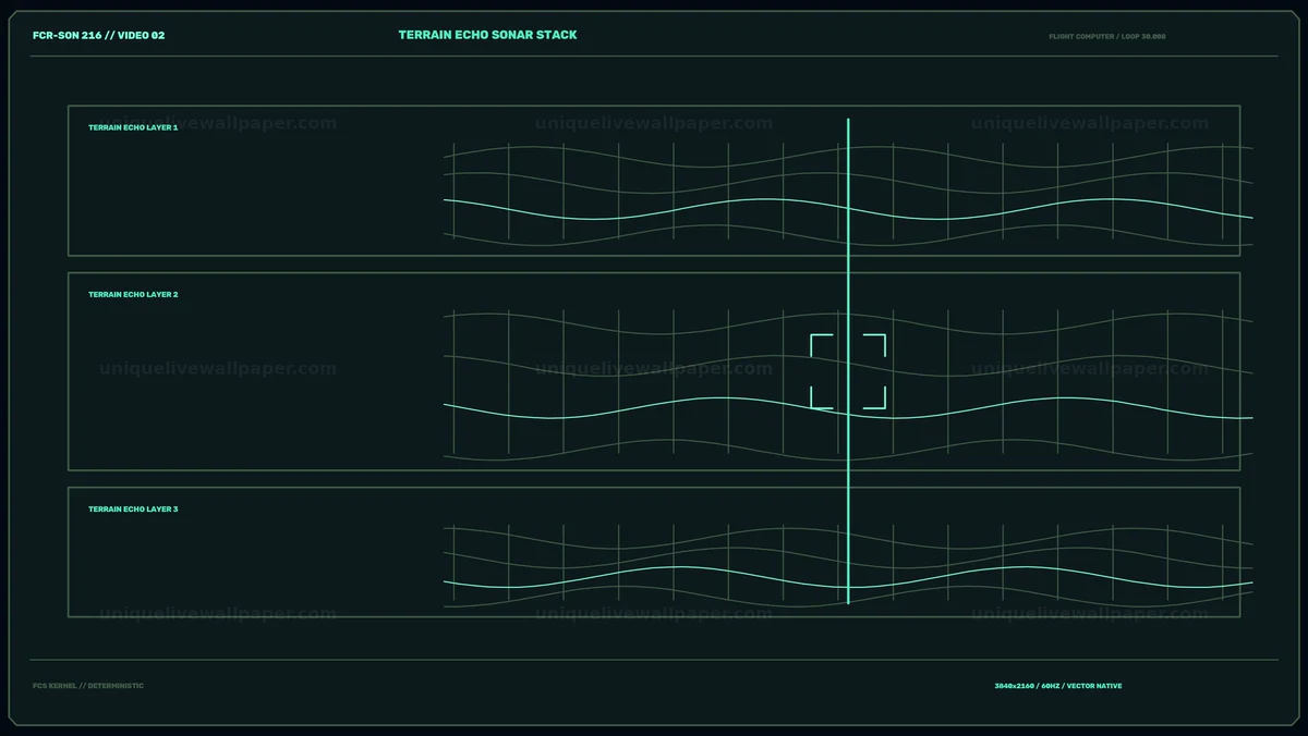 Spacecraft Flight Computer Terrain Scan Seamless Loop