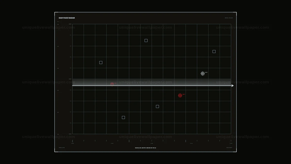 Watermarked thumbnail for Hydroelectric Dam Monitoring HUD Display Seamless Loop