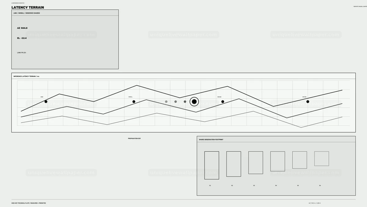 AI Inference Monitoring HUD Seamless Loop