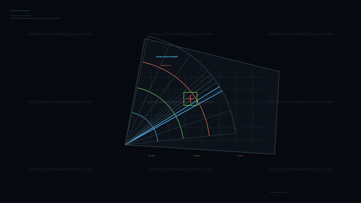 Civil Rights Status Monitor HUD Seamless Loop