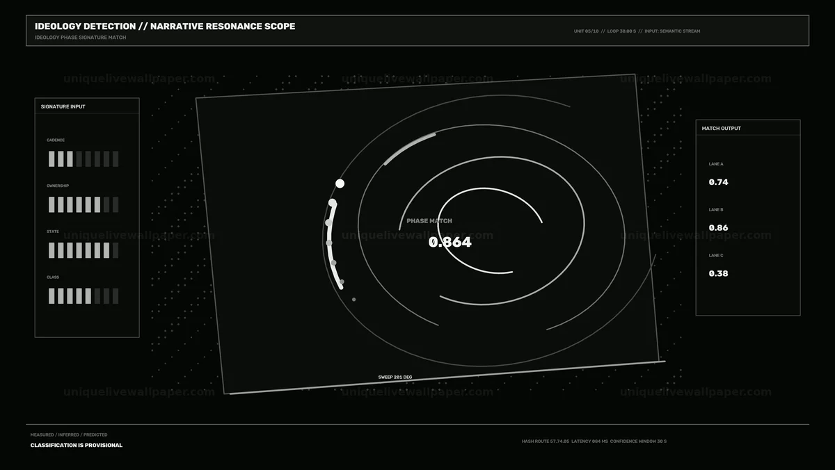 Watermarked thumbnail for Ideology Detection Scanner HUD Seamless Loop