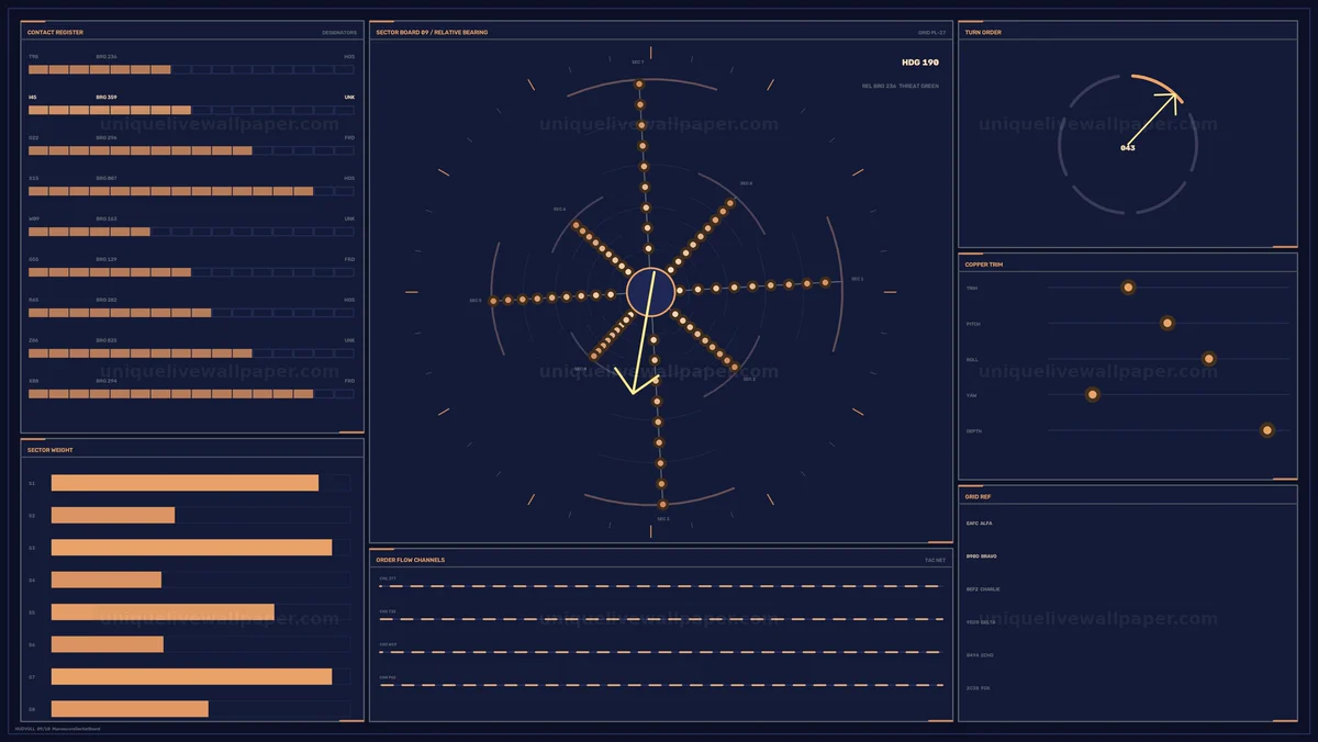 Military Tactical Sector Board HUD