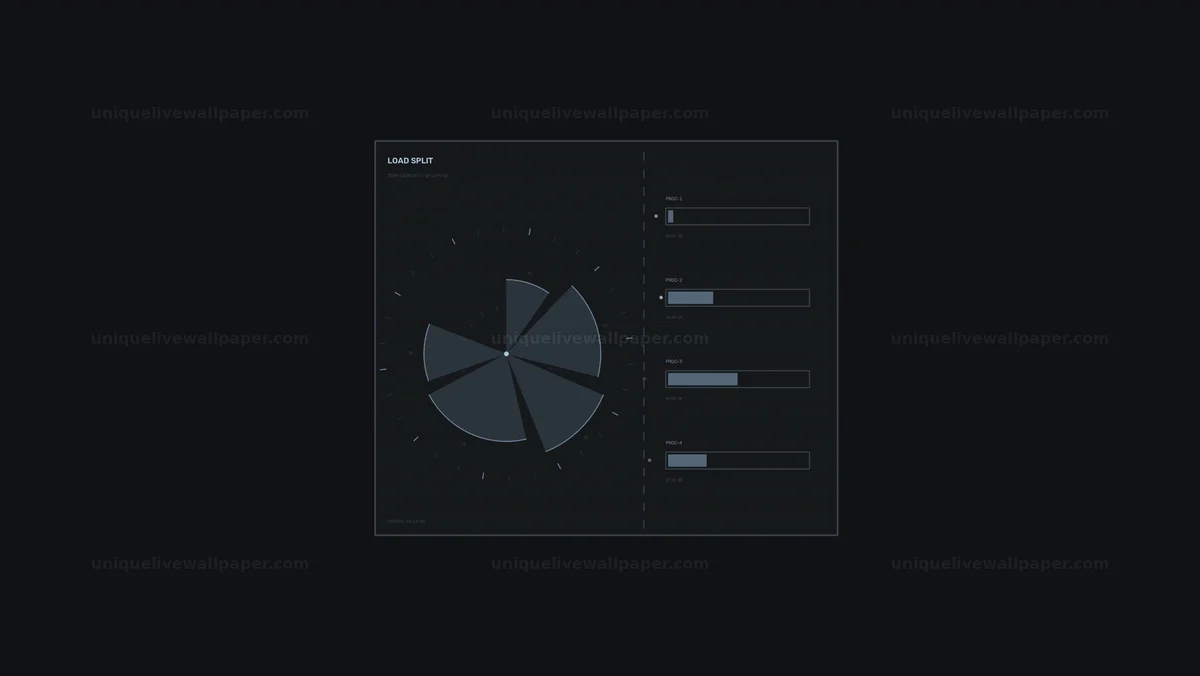 Watermarked thumbnail for Analytics Dashboard HUD with Radial Chart Seamless Loop