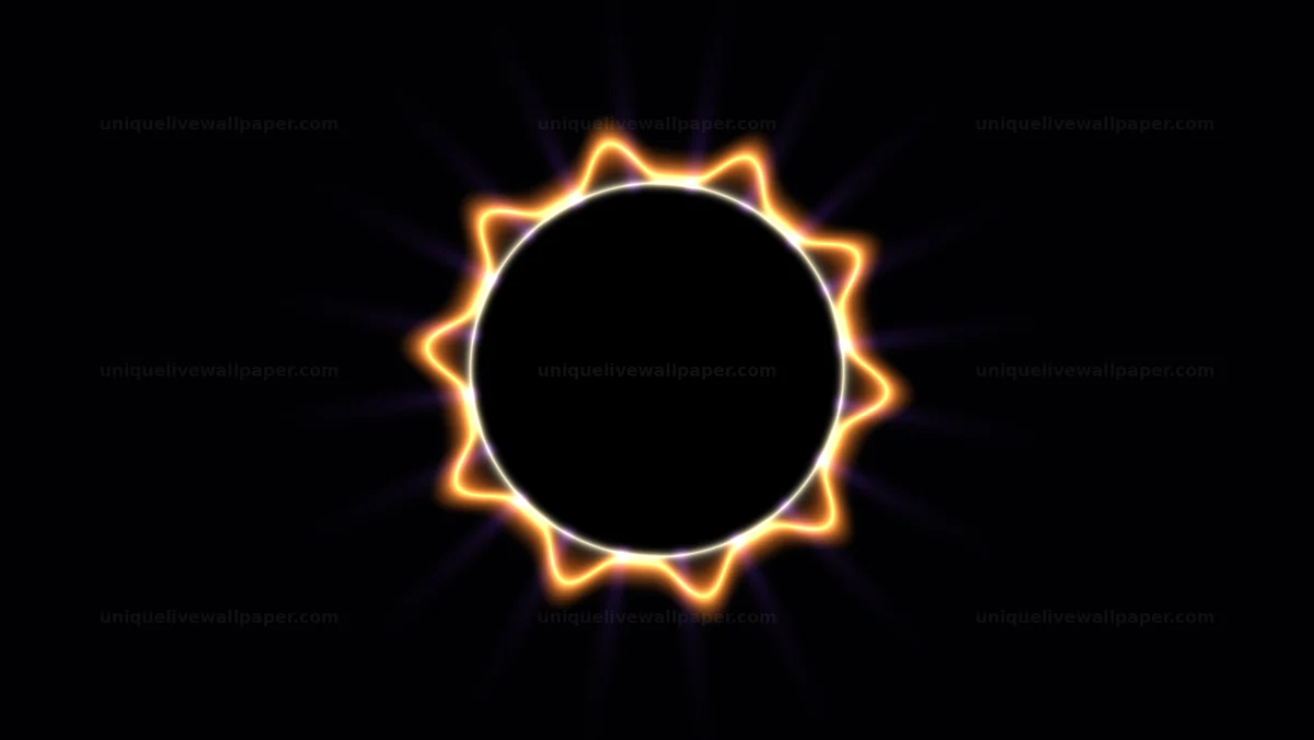 Eclipse Radiant Corona Texture Seamless Loop