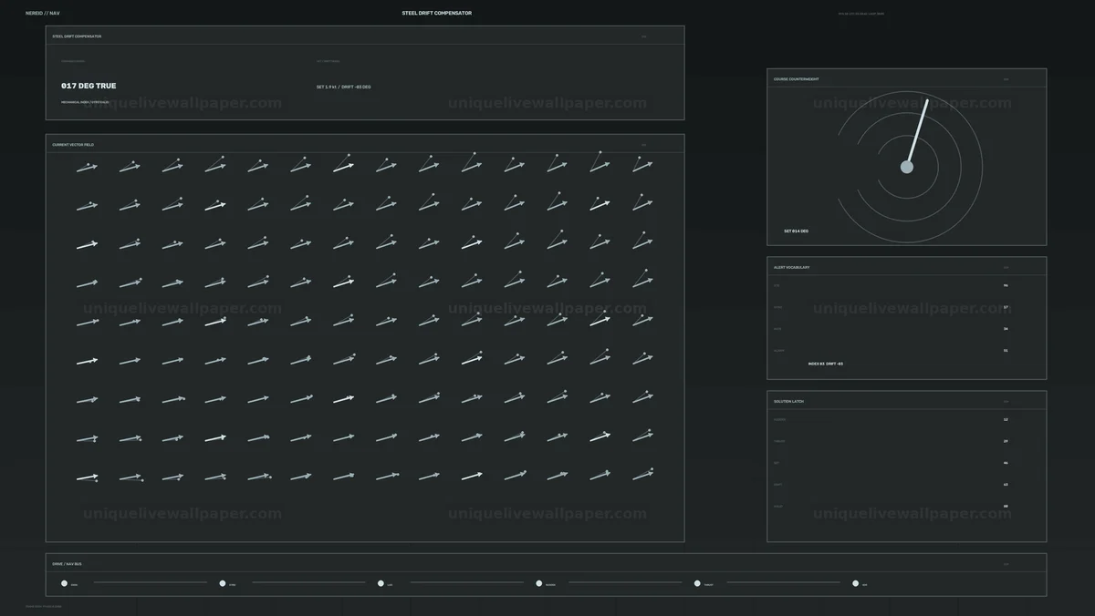 Futuristic Navigation Control HUD Seamless Loop