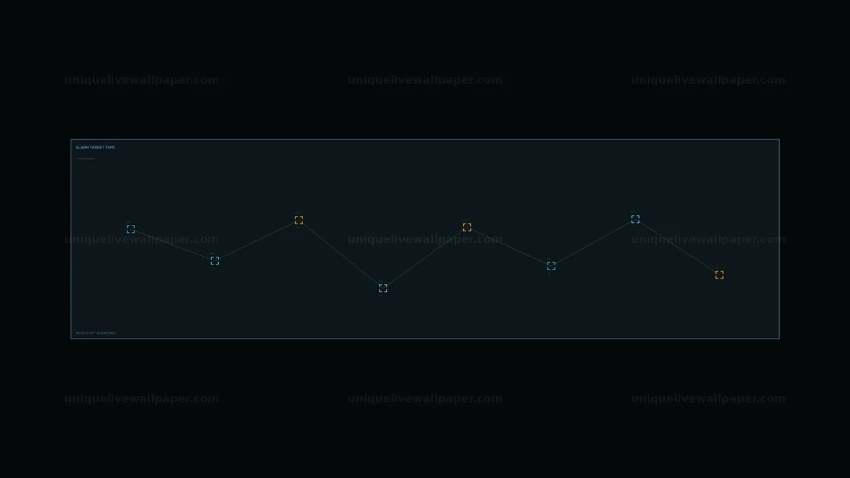 Industrial Alarm Monitoring HUD Seamless Loop