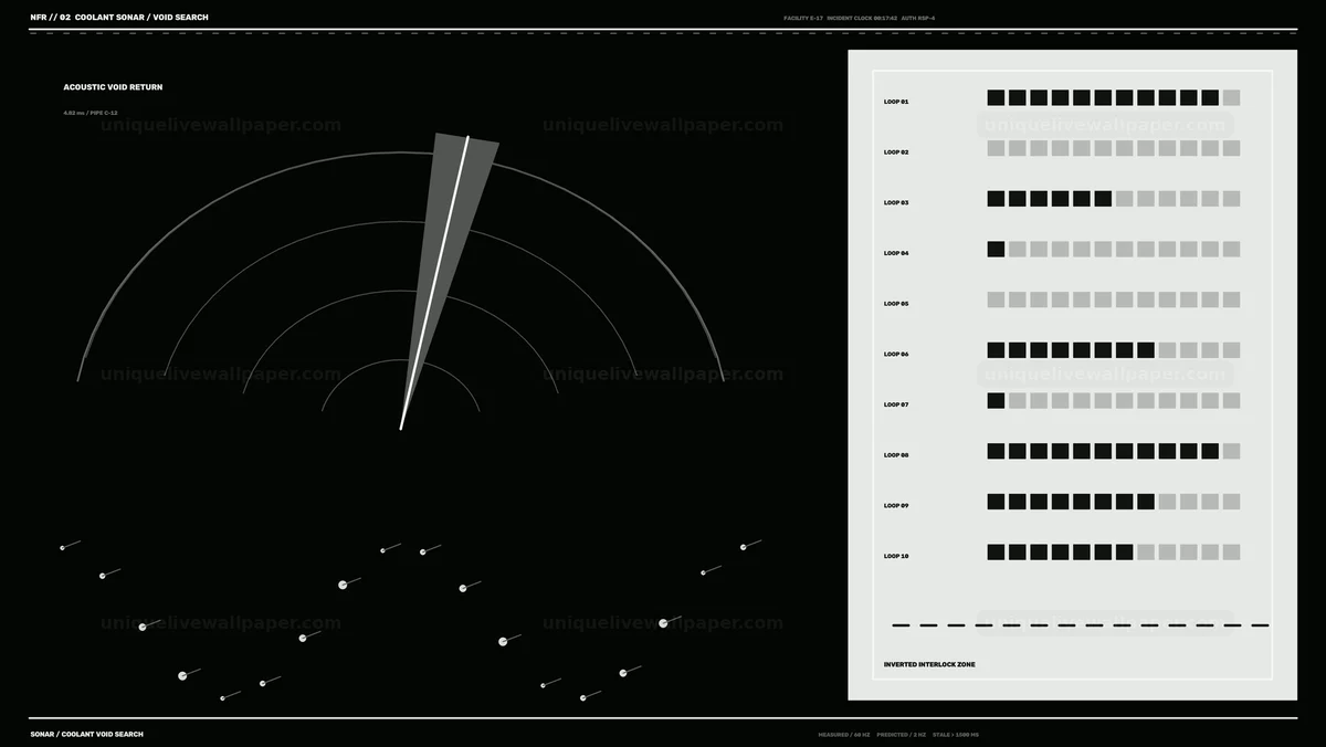 Watermarked thumbnail for Nuclear Facility Coolant Sonar HUD Seamless Loop