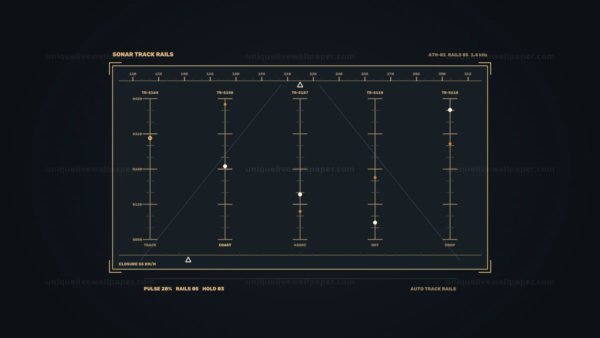Automated Sonar Tracking HUD Seamless Loop
