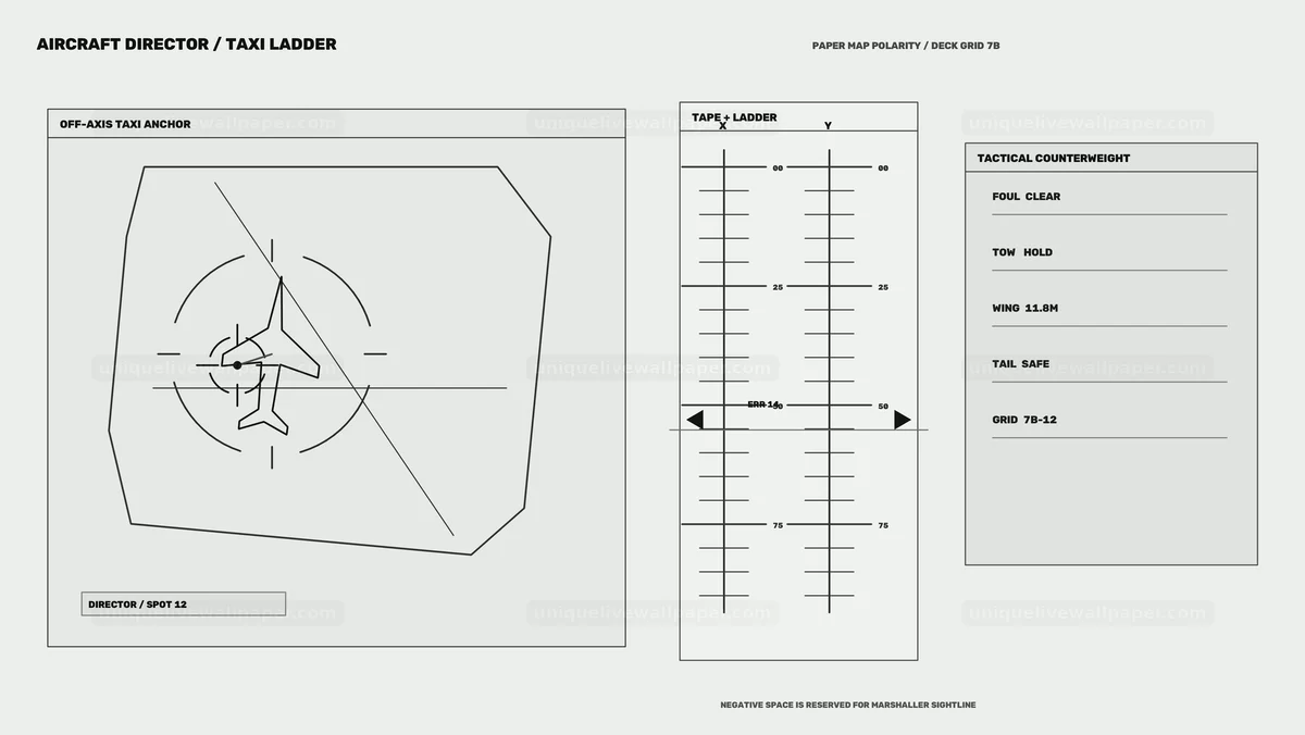 Aircraft Carrier Deck Coordination HUD Seamless Loop
