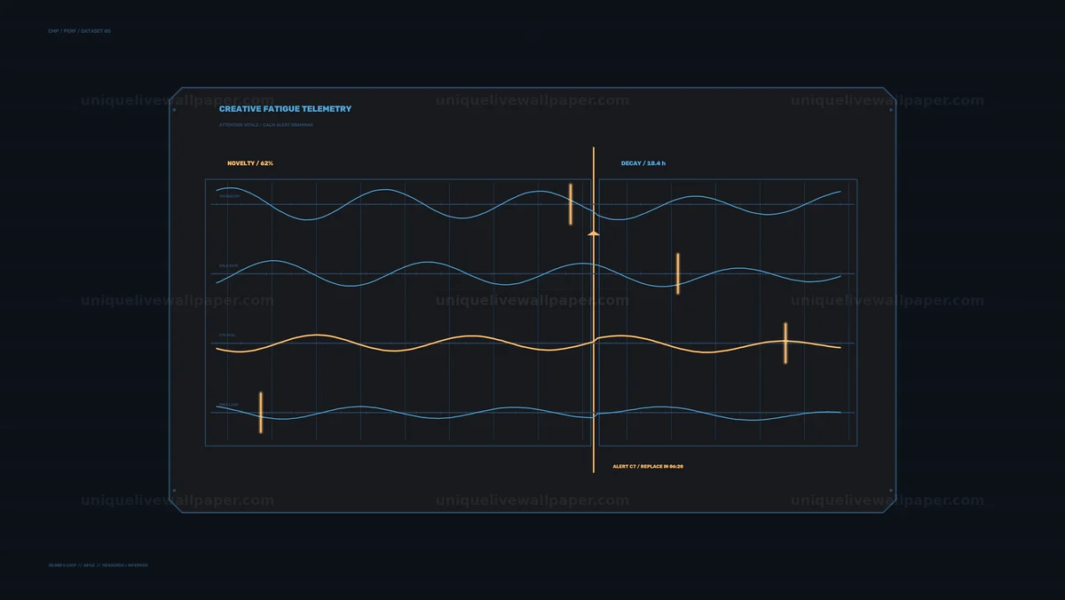 Campaign Performance Data Visualization HUD Seamless Loop