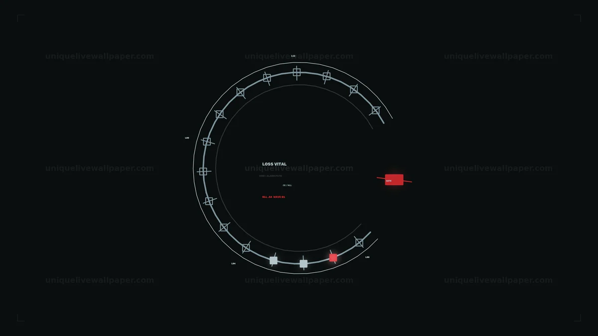 Circular System Monitoring HUD Seamless Loop