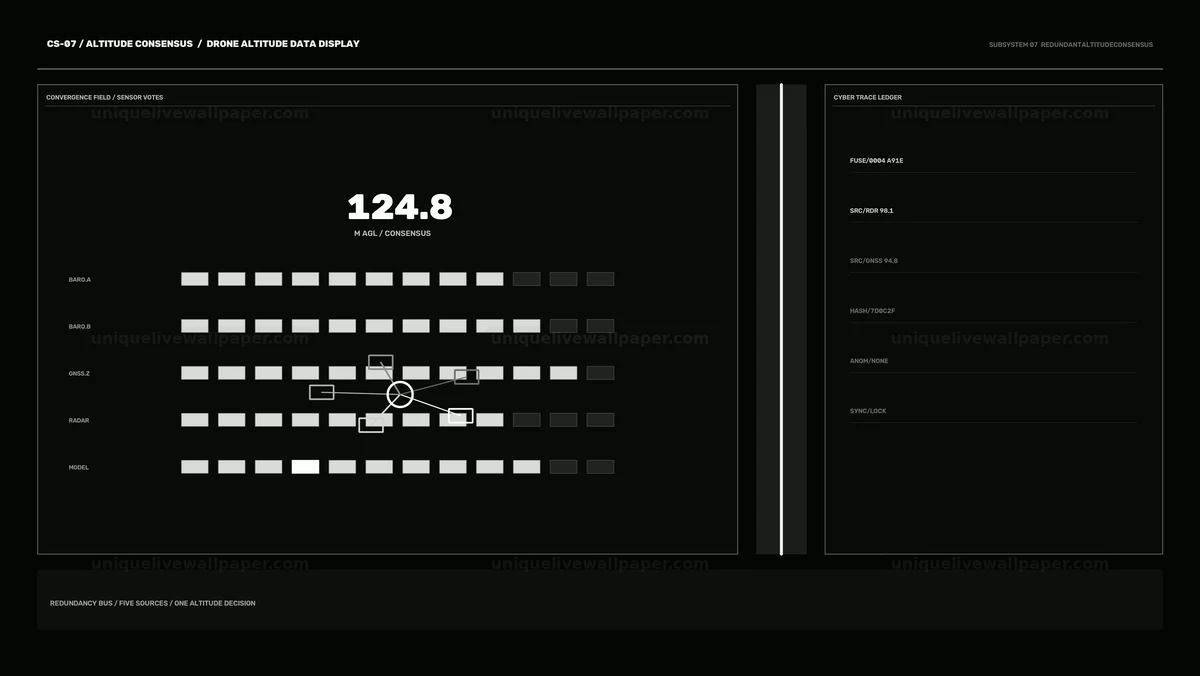 Watermarked thumbnail for Drone Altitude Data Display HUD Seamless Loop