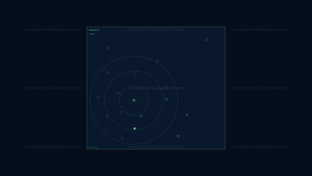 Futuristic Radar Tracking HUD Seamless Loop