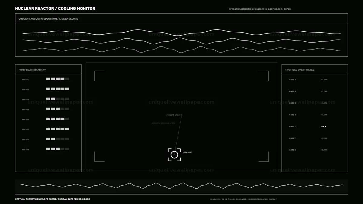 Nuclear Reactor Cooling Monitoring HUD Seamless Loop