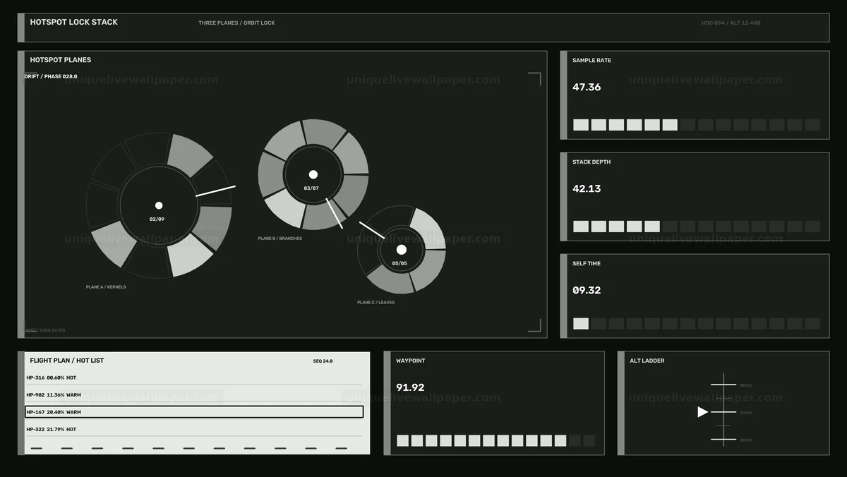 Watermarked thumbnail for AI Algorithm Performance HUD Control Panel Seamless Loop