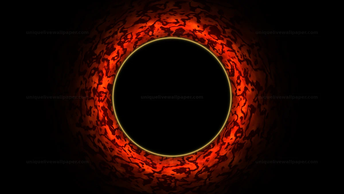 Watermarked thumbnail for Solar Eclipse Fiery Plasma Edge Seamless Loop