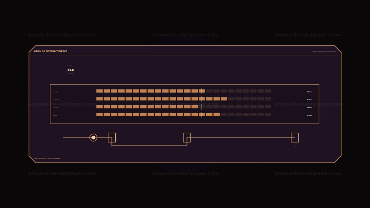 Spacecraft Oxygen Monitoring Display Seamless Loop
