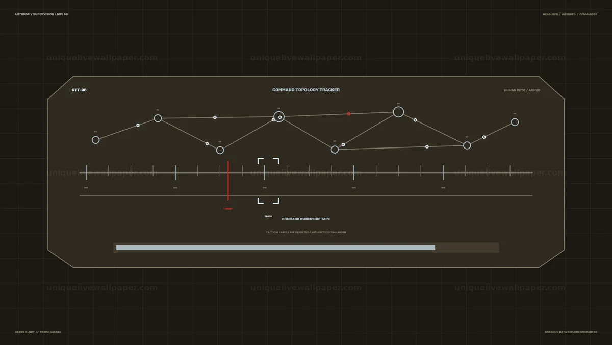 AI Autonomy Control HUD Seamless Loop