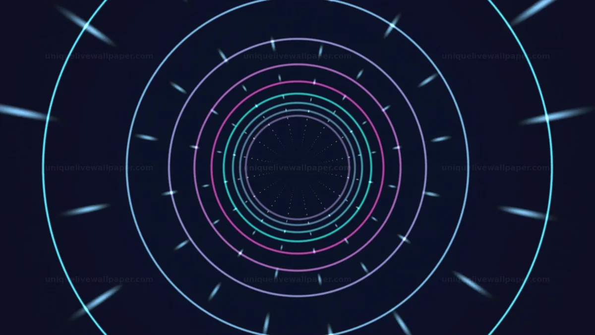 Futuristic Energy Ring Background Seamless Loop