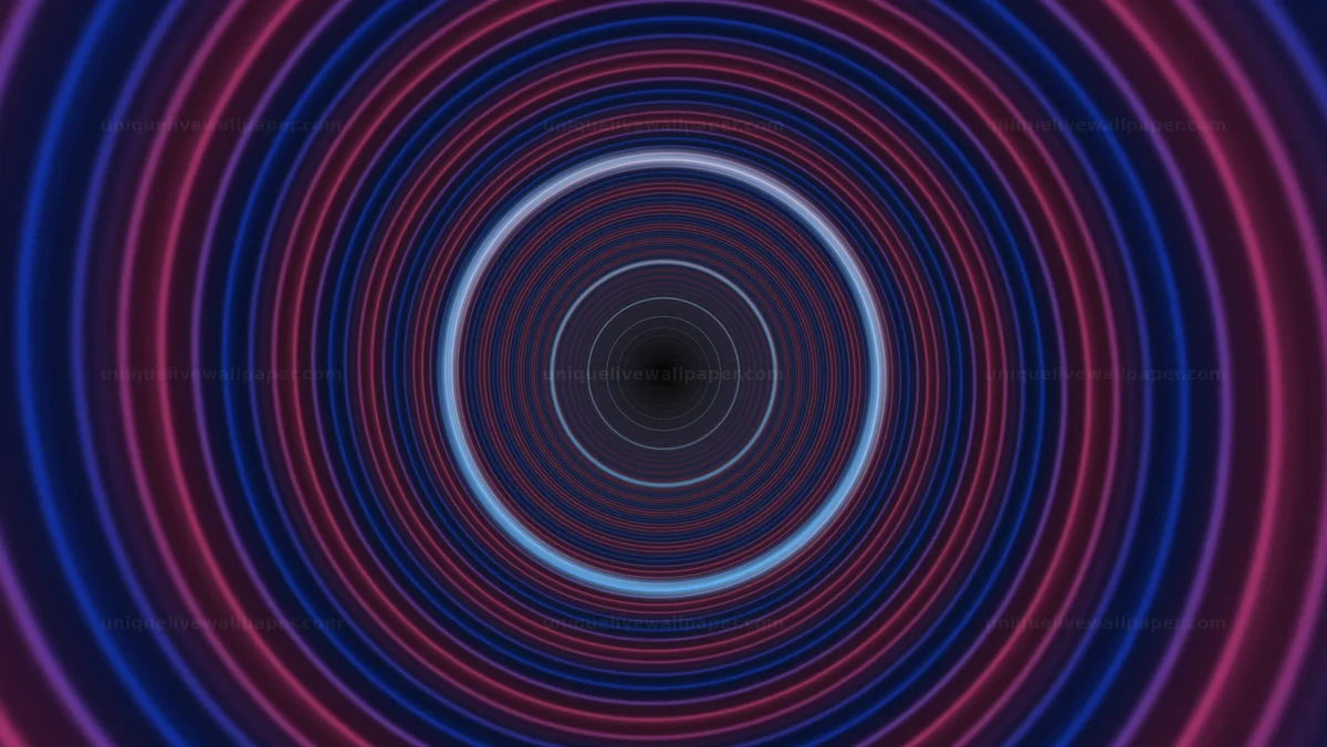 Futuristic Energy Ring Background Seamless Loop