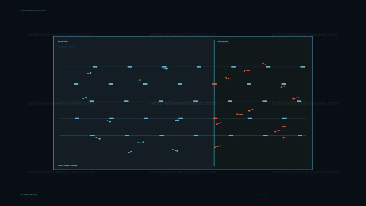 Campaign Sentiment Interface HUD Seamless Loop