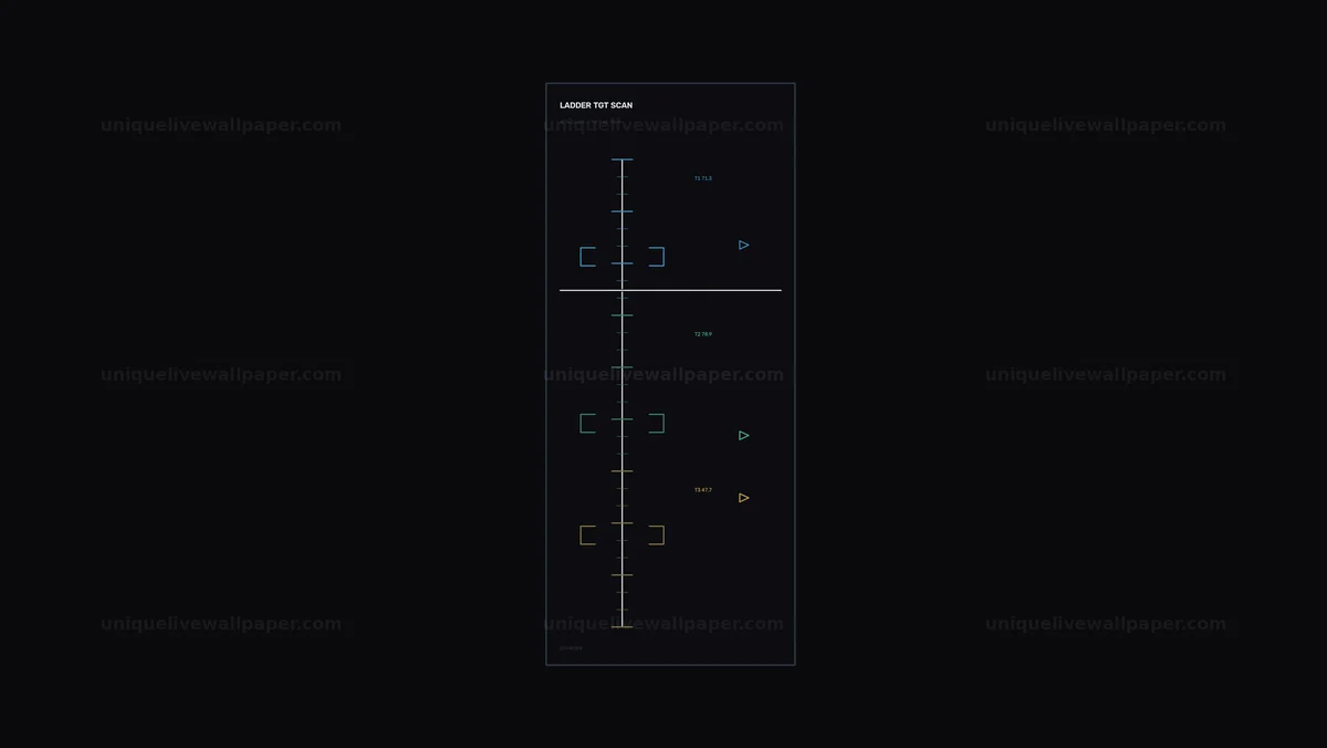 Military Target Scan Ladder HUD Seamless Loop