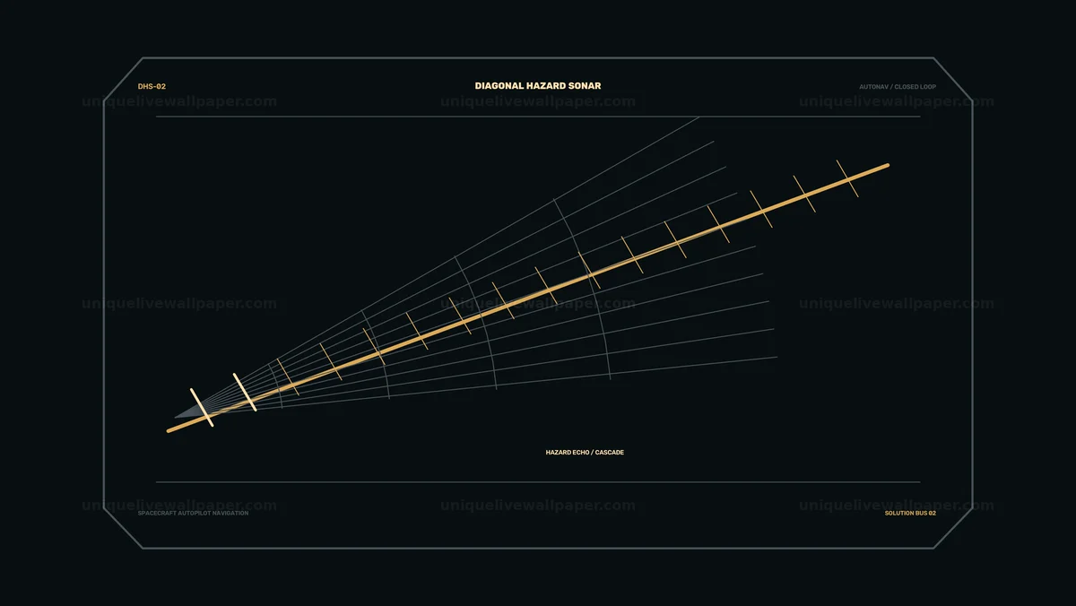 Spacecraft Autopilot Navigation HUD Seamless Loop
