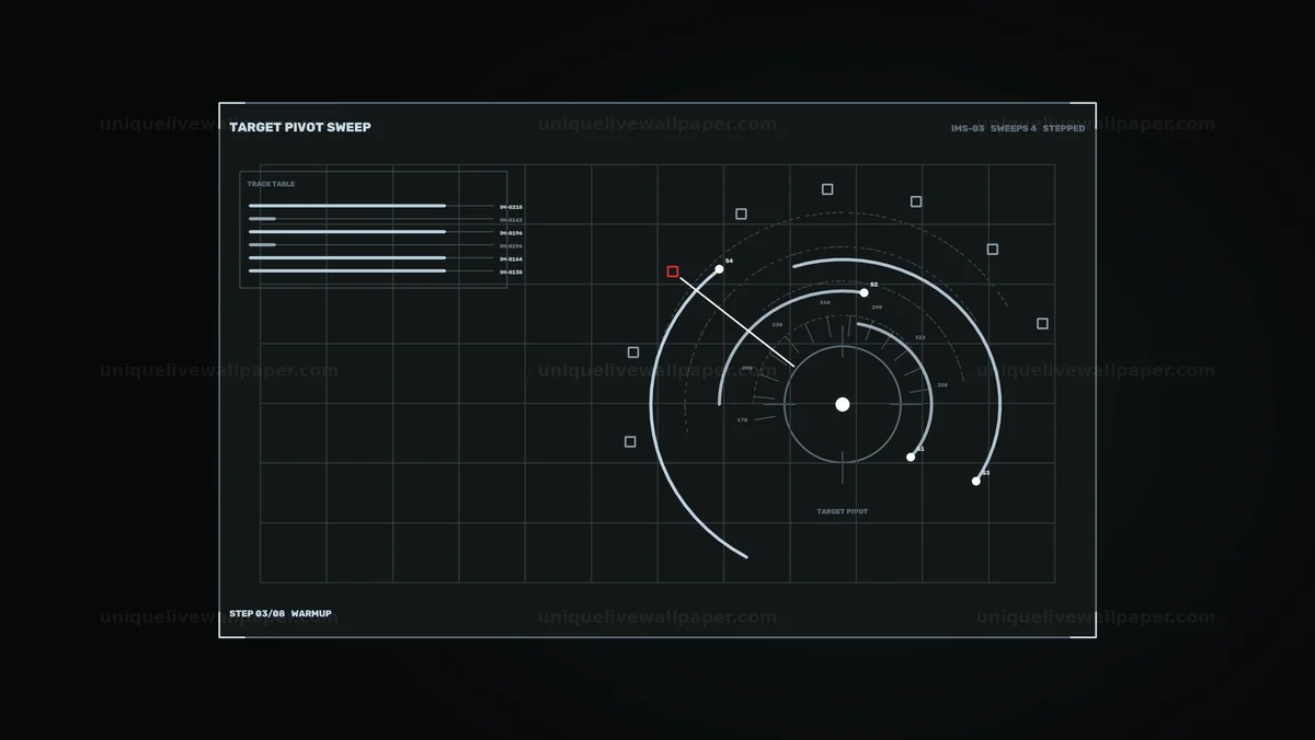 Target Tracking Radar HUD Seamless Loop