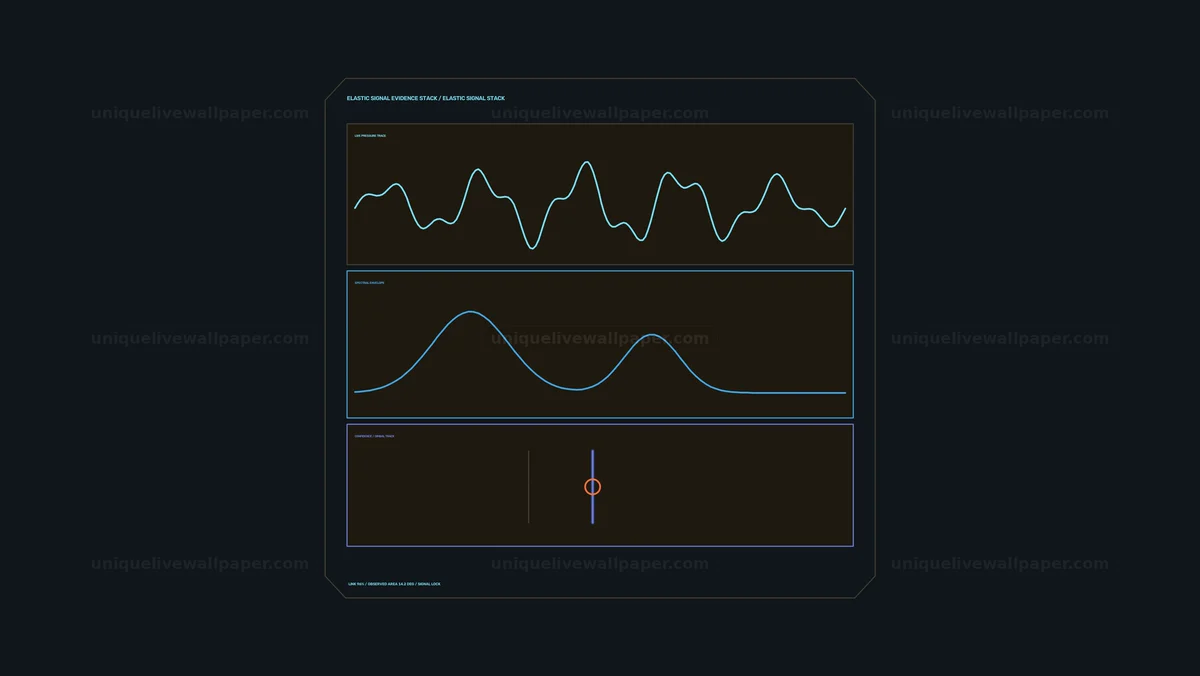 Acoustic Data Visualization HUD Waveforms Seamless Loop