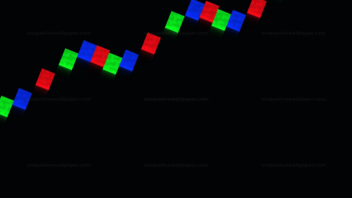 Diagonal RGB Color Bars Seamless Loop