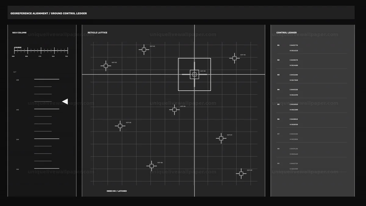 Drone 3D Mapping Data Visualization HUD Seamless Loop