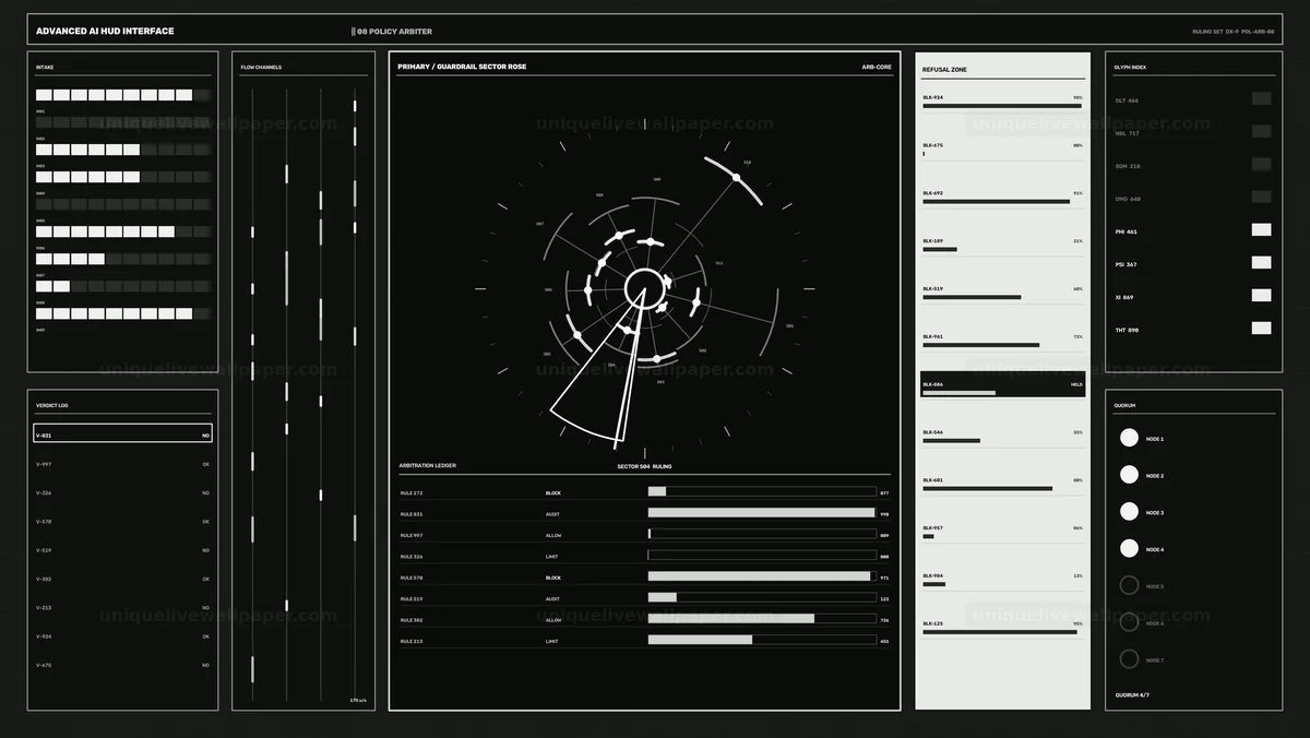 Watermarked thumbnail for Advanced AI HUD Interface Seamless Loop