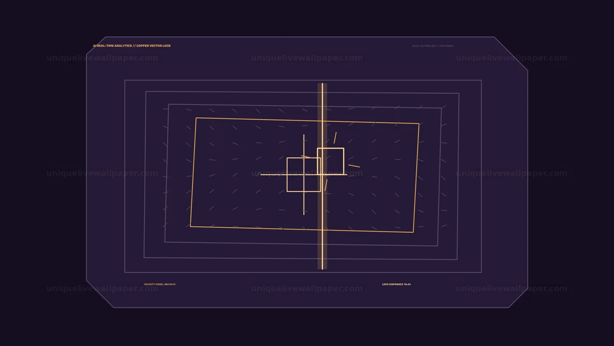 AI Real-Time Analytics Tracking HUD Seamless Loop