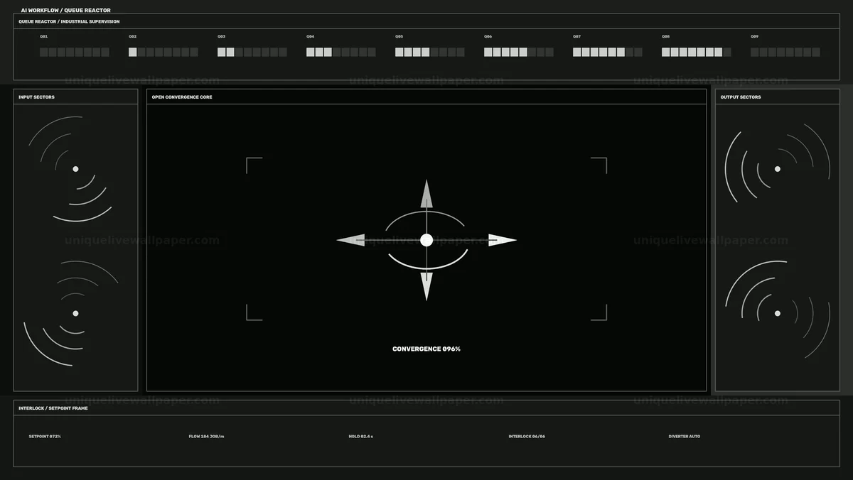 AI Workflow Operator Screen with Convergence Control Seamless Loop