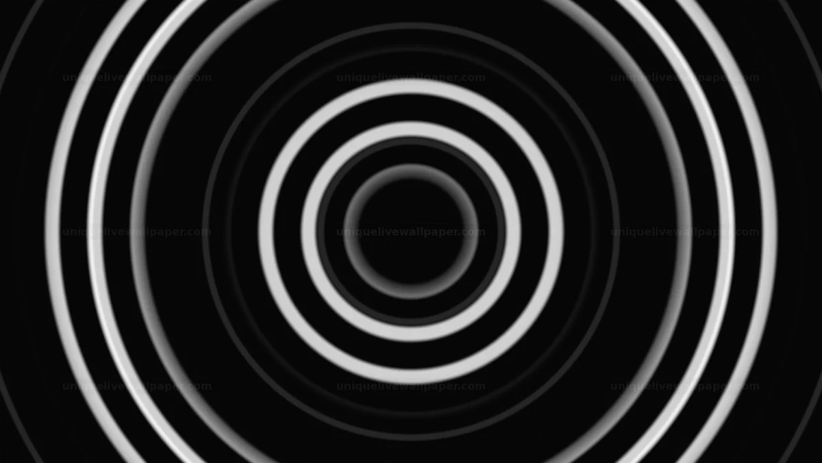 Watermarked thumbnail for Black and white expanding rings background creates visual impact