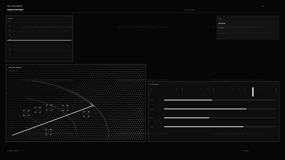 Watermarked thumbnail for Cosmic Coordinates Sonar HUD Animation Seamless Loop
